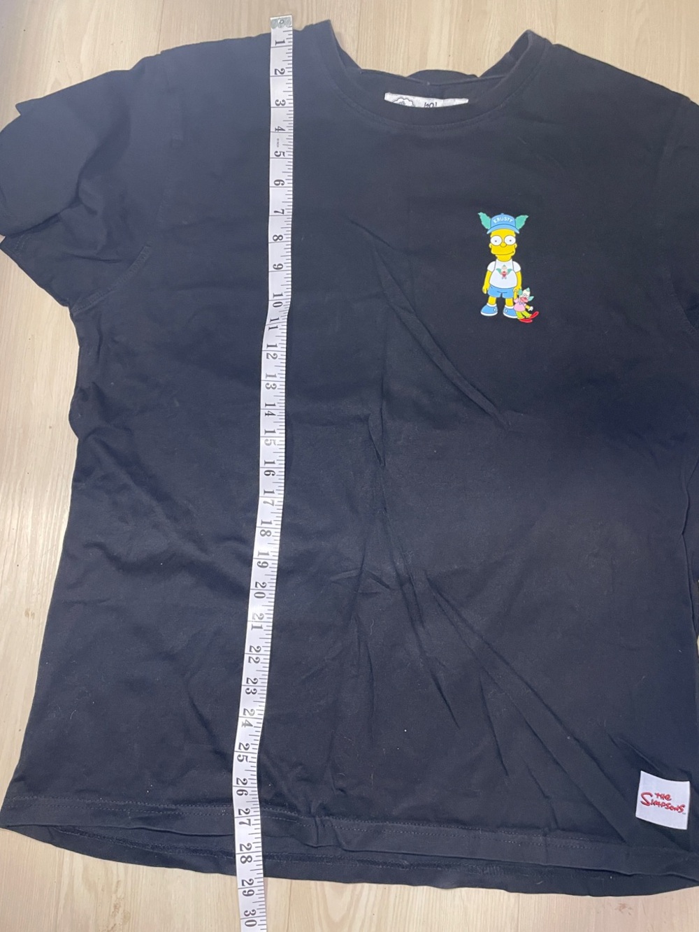 PRIMARK Graphic Tee Black Short Sleeve Tee with THE SIMPSONS Colorful - Picture 6 of 8